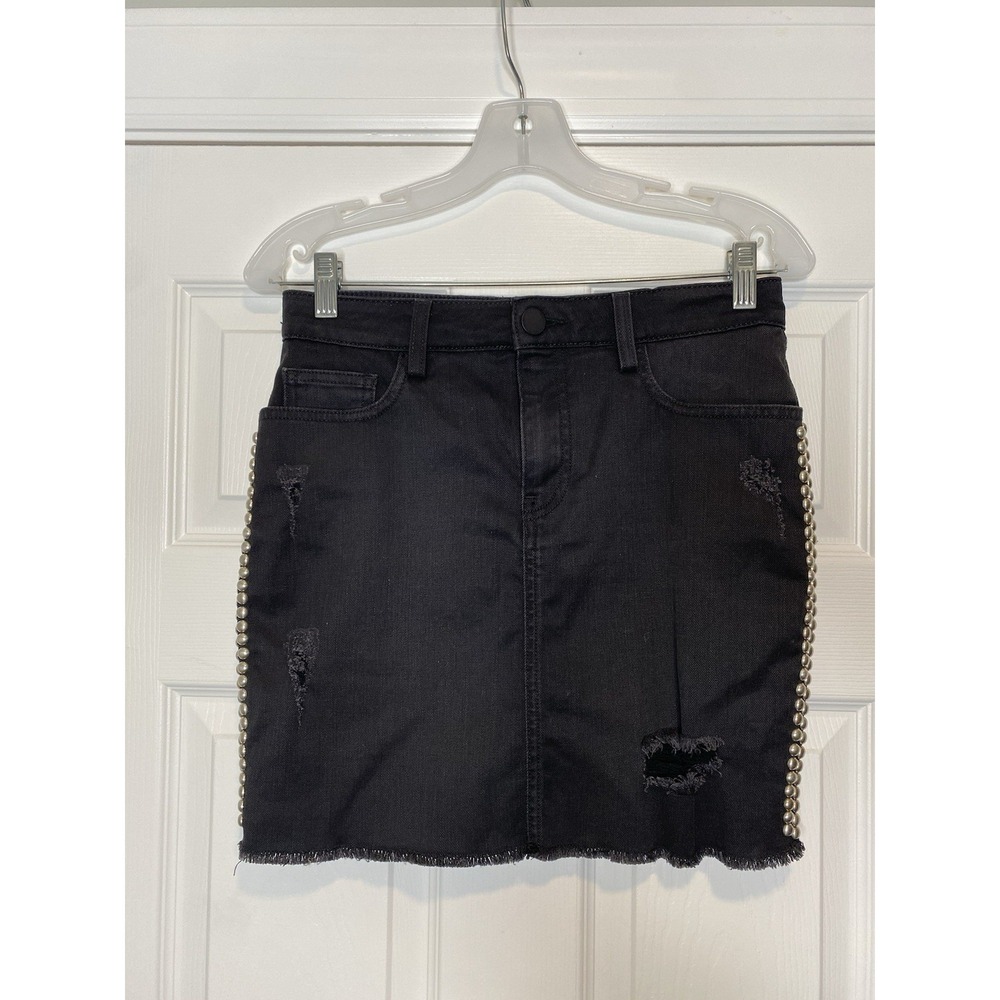 Etienne Marcel Women's Denim Mini‎ Skirt Black Small